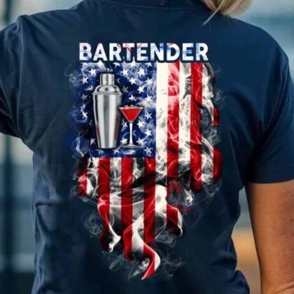 Bartender USA Flag Apparel - Shaker