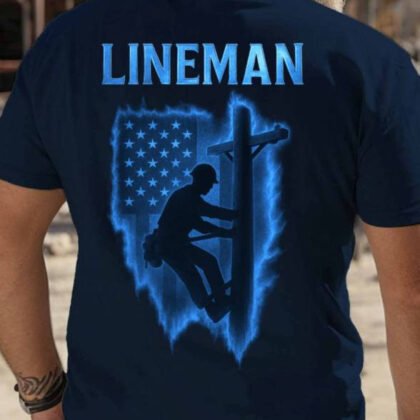 Lineman USA Flag - Pole Climbing Pride